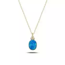 Beautiful Created Opal Necklace for Women | Zehrai, $ 85