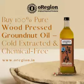 Buy 100% Pure Wood Pressed Groundnut Oil, Wardha