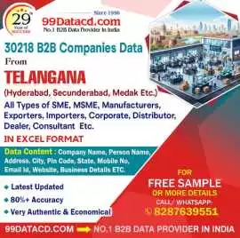 Telangana B2B Companies Data, Delhi