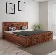 King Size Bed with Storage Box By Noziya Furniture, Jodhpur