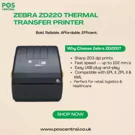 Zebra ZD220 Thermal Transfer Printer USB – Shop On, £ 188