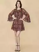 Buy Short Fit and Flare Dress Multicolor , ¥ 1,419