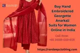 Buy Hand Embroidered Georgette Anarkali Suits for , $ 25,000