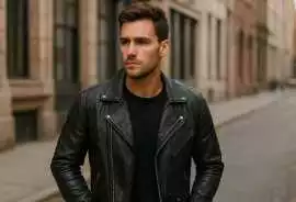 Men’s Genuine Leather Jacket for Sale – Ferasca, ps 99