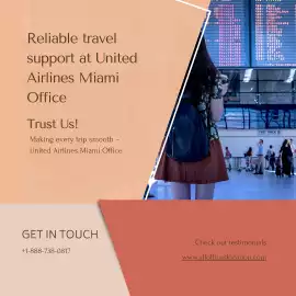 United Airlines Miami Office +1-888-738-0817, New York