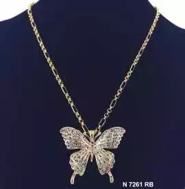 CZ Butterfly Necklace, $ 5