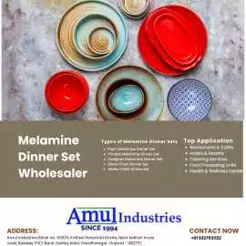 Melamine dinner set wholesaler, Ahmedabad