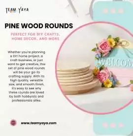 Wooden Circles for Crafts & Signs | Team yaya, $ 49