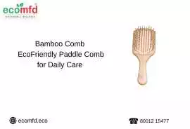 Bamboo  Comb - Eco-Friendly Paddle Comb for Daily , ps 0
