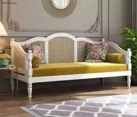 Solid Mango Wood Alara Diwan Bed | Built-to-Last w, Rp 39,164