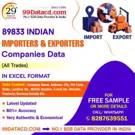 Top Indian Exporters Data at Affordable Prices, Delhi