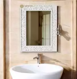 Handcarved Wooden Mirror Frame – Lakecity Handicra, ps 1