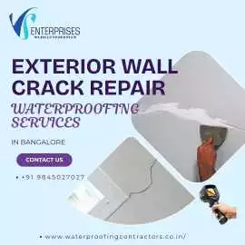 Exterior Wall Crack Repair Waterproofing Services , Bengaluru
