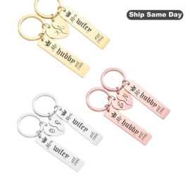 Custom Engraved Bar Keychain with Half Heart, Los Angeles