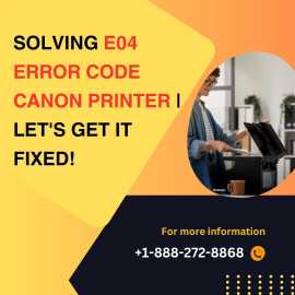 Solving E04 Error Code Canon Printer | Let's Get, Haltom City