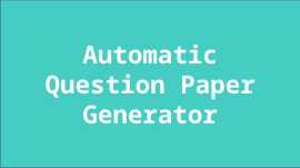 Question Paper Generator System -Genius School ERP, Bulawayo