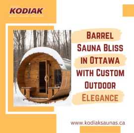 Barrel Sauna Bliss in Ottawa with Custom Outdoor , Ottawa