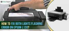 Both Lights Flashing Error on Epson L120, New York