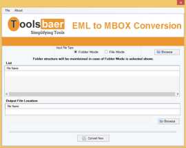 Seamless EML to MBOX Services by ToolsBaer, California City