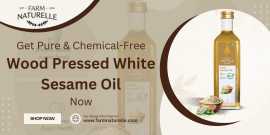 Chemical-Free Wood Pressed White Sesame Oil, Gurgaon