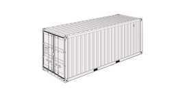 20ft dry van shipping containers for sale, São Paulo