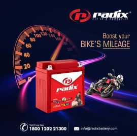 Leading Bike Battery Manufacturer in India – Radix, Meerut