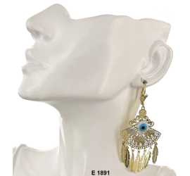 Evil Eye Filigree Earrings, $ 3