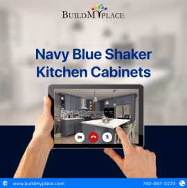 Navy Blue Shaker Cabinets: Bold & Stylish Kitc, $ 6,614