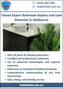 Choose Expert Bathroom Repairs and Leak Detection , Melbourne