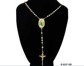 San Judas Disco Ball Beads Rosary, $ 8