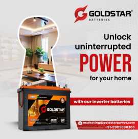 Leading Tubular Battery Manufacturer - GOLDSTAR , Ahmedabad