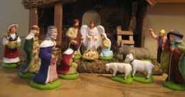  Provence Style Hand Painted Nativity Set, Miami