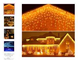 Christmas Decorations For Home Outdoor LED Curtain, ps 17