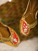 Shop Designer Abhilasha Red Bridal Jutti for Women, ₹ 5,500