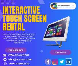 Benefits of interactive Touch Screen Rental in KSA, Riyadh