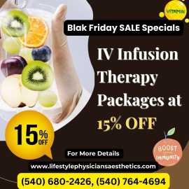 Black Friday Special: 15% Off  IV Infusion Therapy, Culpeper