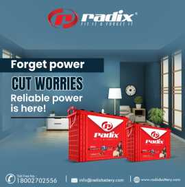 Leading Battery Manufacturer in India -Radix Power, Meerut