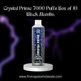 Crystal Prime 7000 Puffs Box of 10 Black Mamba, City of London