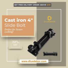 Rustic-Style High-Quality 4-Inch Cast Iron Slide B, $ 18