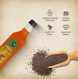 GirOrganic Organic Sarso Oil: Pure, Cold-Pressed