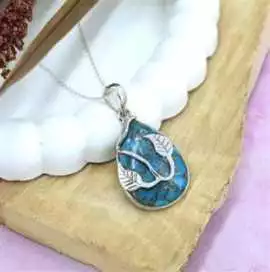 Wholesale Blue Copper Turquoise Stone Jewelry – Qu, ps 399
