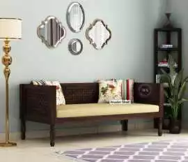 Minimalist Angelica Divan Bed Walnut, Rp 31,446