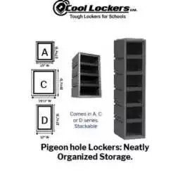 Durable Plastic 5 tier Lockers for Secure Storage, El Monte