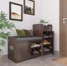Buy Stylish Wooden Shoe Rack with Doors | Studio K, Rp 13,184