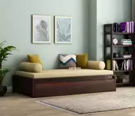 Durable Walnut Diwan Bed | Long-Lasting Value, Rp 36,381