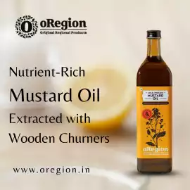 Nutrient-Rich Mustard Oil – Extracted with Wooden , Wardha