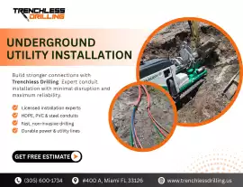 Underground Utility Installation by Trenchless, West Palm Beach