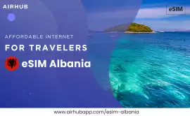 Airhub eSIM Albania Travel Smart, Stay Online, San Francisco