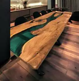 Shop Handcrafted Epoxy Resin Dining Table, $ 668