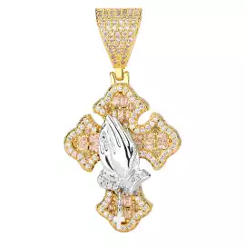 Praying Hands Cross Pendant, $ 15